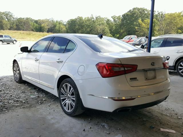 KNALN4D78E5148739 - 2014 KIA CADENZA PR WHITE photo 3