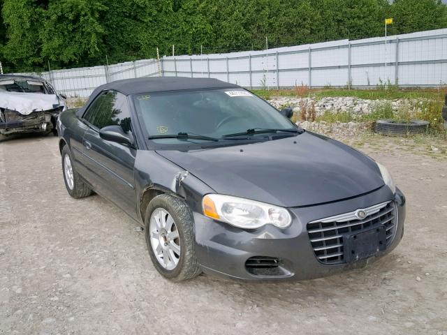 1C3EL45R84N355331 - 2004 CHRYSLER SEBRING LX GRAY photo 1