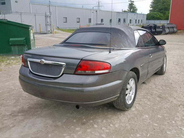 1C3EL45R84N355331 - 2004 CHRYSLER SEBRING LX GRAY photo 4