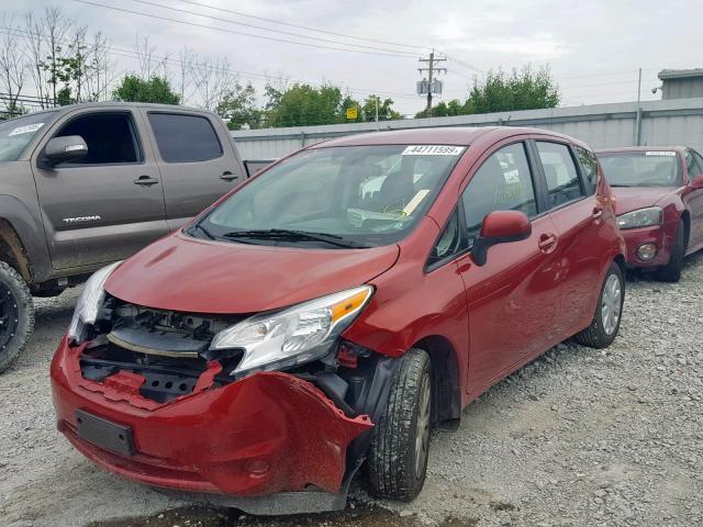 3N1CE2CP2EL418799 - 2014 NISSAN VERSA NOTE RED photo 2