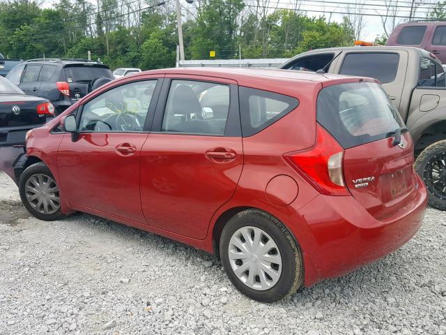 3N1CE2CP2EL418799 - 2014 NISSAN VERSA NOTE RED photo 3