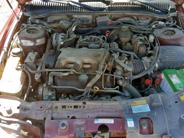 1G4NJ52M7WC418719 - 1998 BUICK SKYLARK CU MAROON photo 7