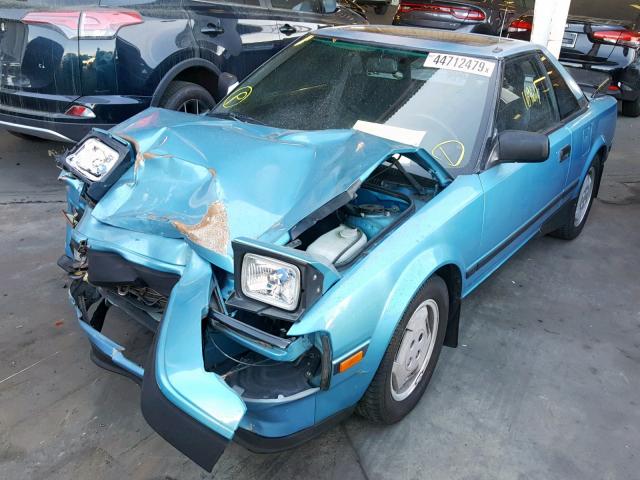 JT2AW15C0F0021279 - 1985 TOYOTA MR2 TEAL photo 2