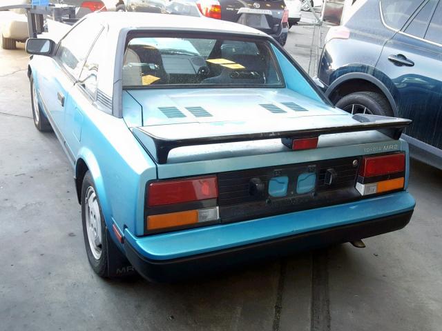 JT2AW15C0F0021279 - 1985 TOYOTA MR2 TEAL photo 3