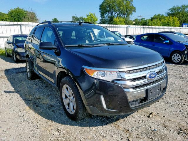 2FMDK4JC1DBC28813 - 2013 FORD EDGE SEL BLACK photo 1