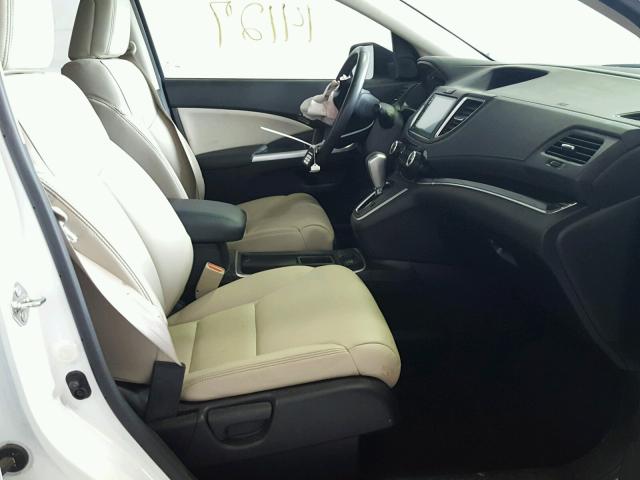 5J6RM3H71GL013180 - 2016 HONDA CR-V EXL WHITE photo 5