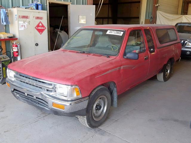 JT4VN93D6M5020837 - 1991 TOYOTA PICKUP 1/2 RED photo 2