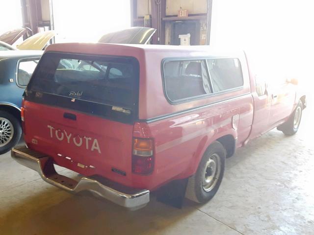 JT4VN93D6M5020837 - 1991 TOYOTA PICKUP 1/2 RED photo 4