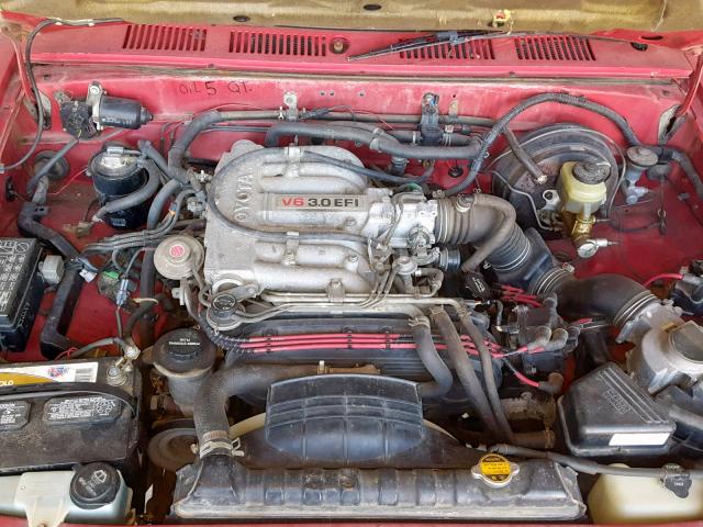 JT4VN93D6M5020837 - 1991 TOYOTA PICKUP 1/2 RED photo 7