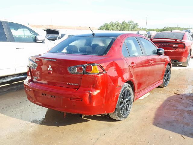 JA32U2FU5HU013106 - 2017 MITSUBISHI LANCER ES RED photo 4