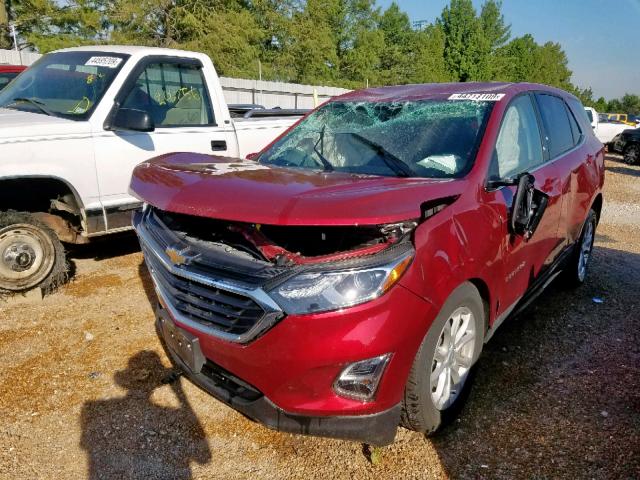 2GNAXSEV2J6232325 - 2018 CHEVROLET EQUINOX LT RED photo 2