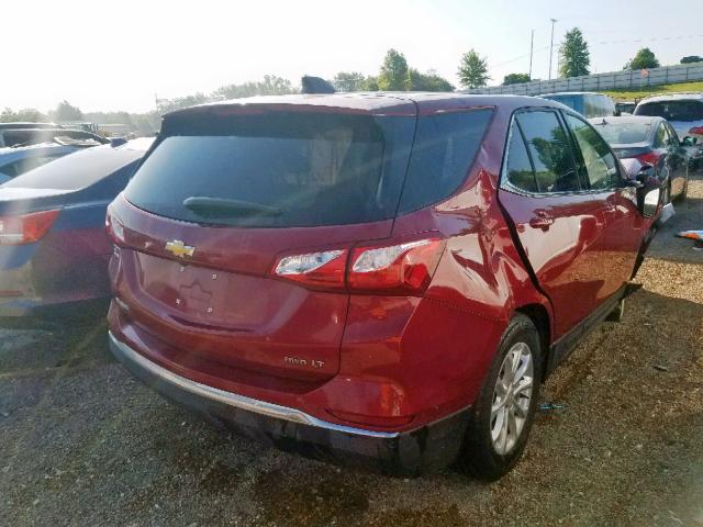 2GNAXSEV2J6232325 - 2018 CHEVROLET EQUINOX LT RED photo 4