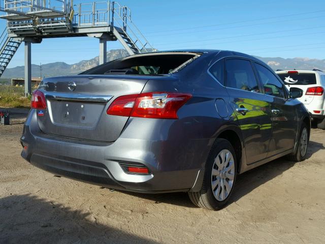 3N1AB7AP6JY218828 - 2018 NISSAN SENTRA S GRAY photo 4