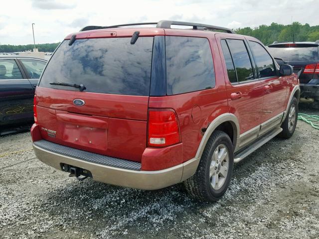 1FMZU74K53UC64050 - 2003 FORD EXPLORER E RED photo 4