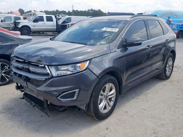 2FMPK3J89JBC26404 - 2018 FORD EDGE SEL GRAY photo 2