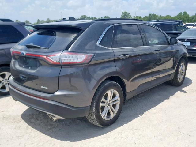 2FMPK3J89JBC26404 - 2018 FORD EDGE SEL GRAY photo 4