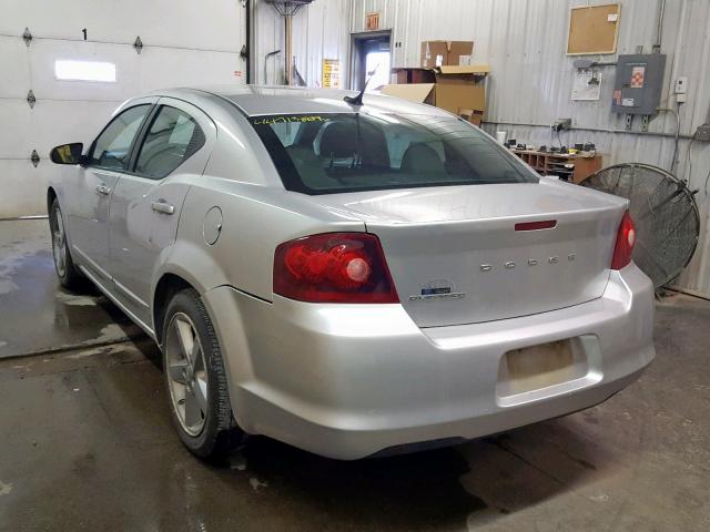 1B3BD4FB3BN553942 - 2011 DODGE AVENGER EX GRAY photo 3