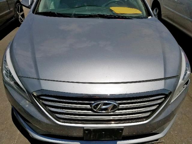 5NPE34AF1FH102460 - 2015 HYUNDAI SONATA SPO SILVER photo 7