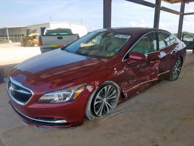 1G4ZP5SS4HU150109 - 2017 BUICK LACROSSE E MAROON photo 2