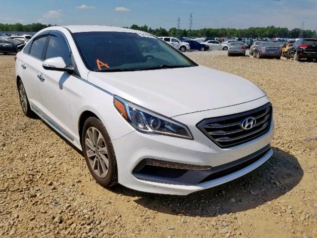 5NPE34AF7FH071070 - 2015 HYUNDAI SONATA SPO WHITE photo 1