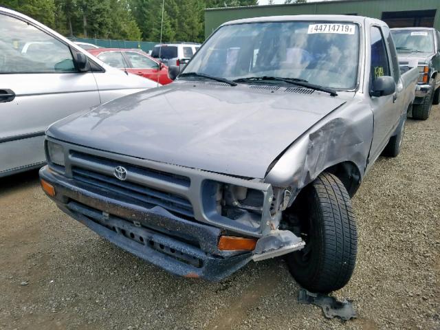 JT4RN93P3R5095806 - 1994 TOYOTA PICKUP 1/2 GRAY photo 2