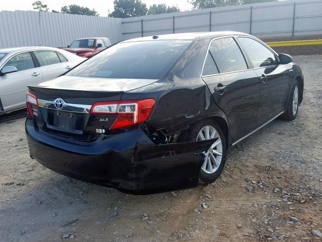 4T1BD1FK0CU035741 - 2012 TOYOTA CAMRY HYBR BLACK photo 4