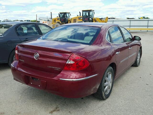 2G4WD582391124519 - 2009 BUICK LACROSSE C RED photo 4