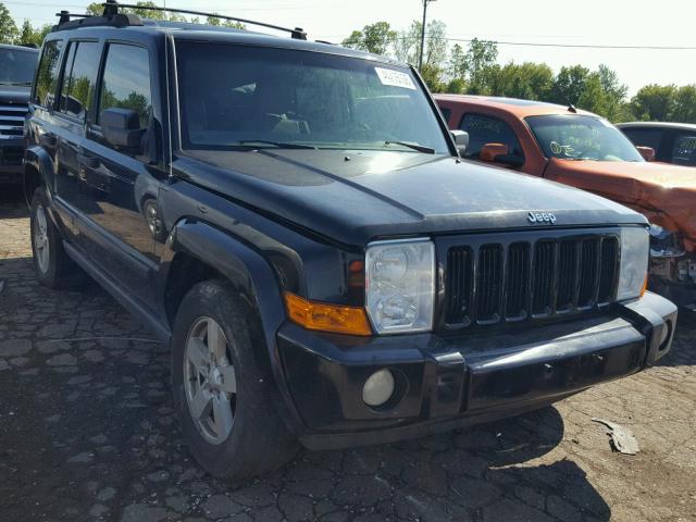 1J8HG48N76C275399 - 2006 JEEP COMMANDER BLACK photo 1