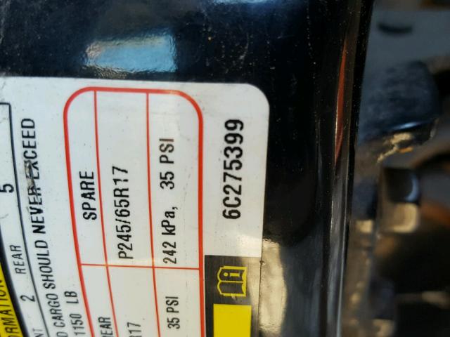 1J8HG48N76C275399 - 2006 JEEP COMMANDER BLACK photo 10