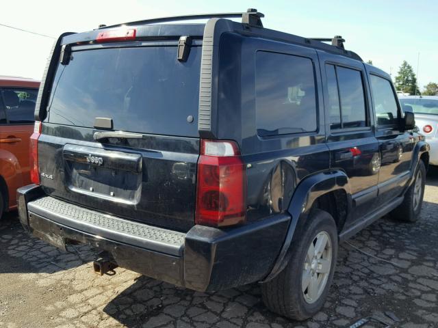 1J8HG48N76C275399 - 2006 JEEP COMMANDER BLACK photo 4