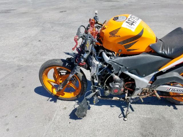 MLHMC4109D5301306 - 2013 HONDA CBR250 R ORANGE photo 5