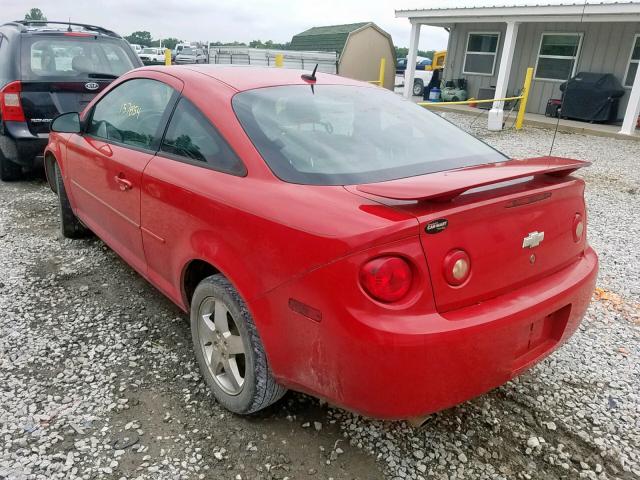 1G1AL18F267676601 - 2006 CHEVROLET COBALT LT RED photo 3