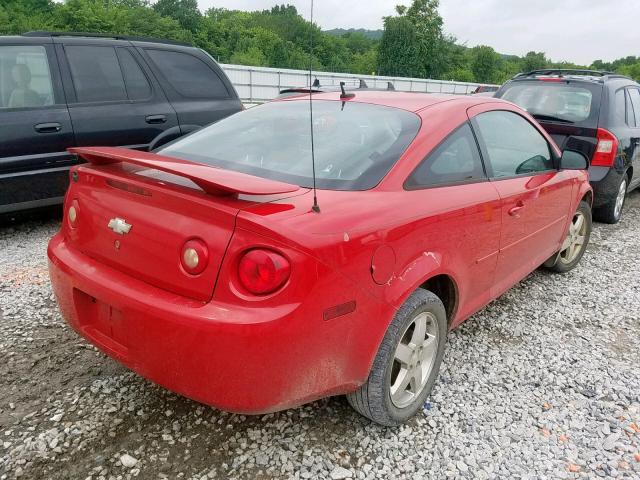 1G1AL18F267676601 - 2006 CHEVROLET COBALT LT RED photo 4