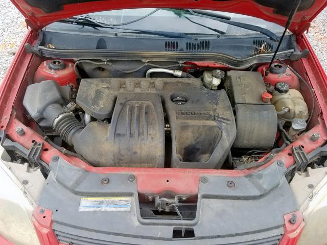 1G1AL18F267676601 - 2006 CHEVROLET COBALT LT RED photo 7