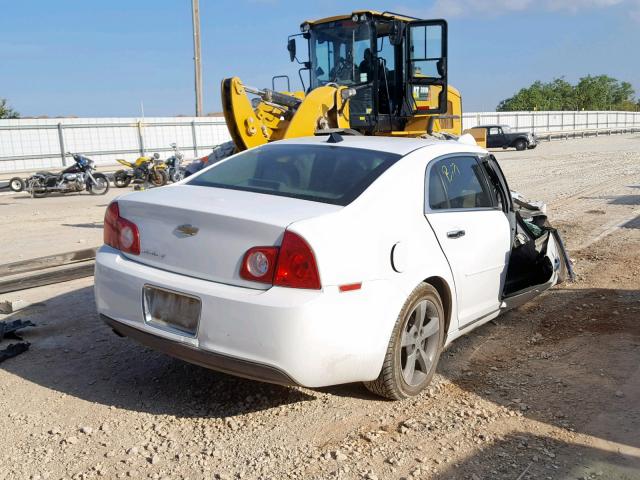 1G1ZC5E07CF260393 - 2012 CHEVROLET MALIBU 1LT WHITE photo 4