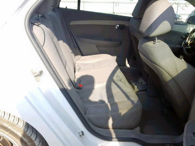 1G1ZC5E07CF260393 - 2012 CHEVROLET MALIBU 1LT WHITE photo 6