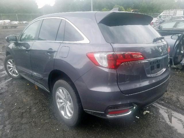 5J8TB4H31JL027884 - 2018 ACURA RDX GRAY photo 3