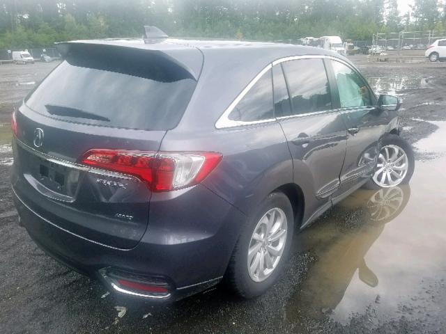 5J8TB4H31JL027884 - 2018 ACURA RDX GRAY photo 4