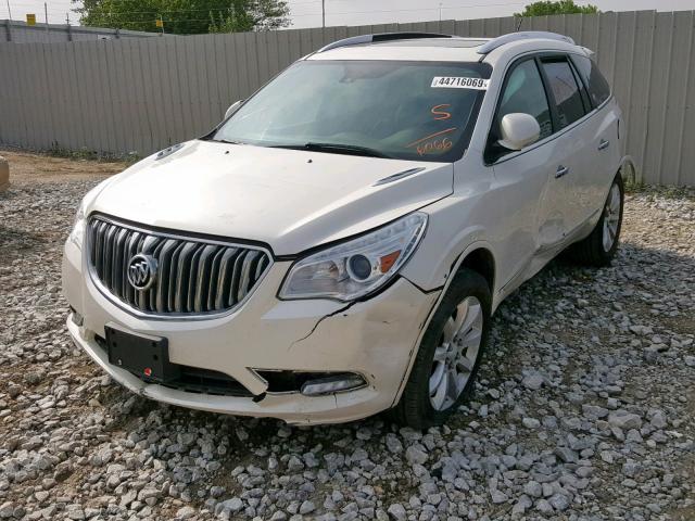 5GAKRCKD5EJ266066 - 2014 BUICK ENCLAVE WHITE photo 2