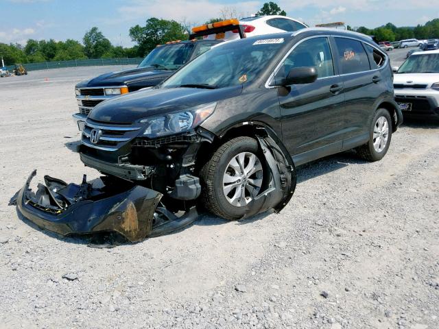 5J6RM4H77DL081355 - 2013 HONDA CR-V EXL BROWN photo 2