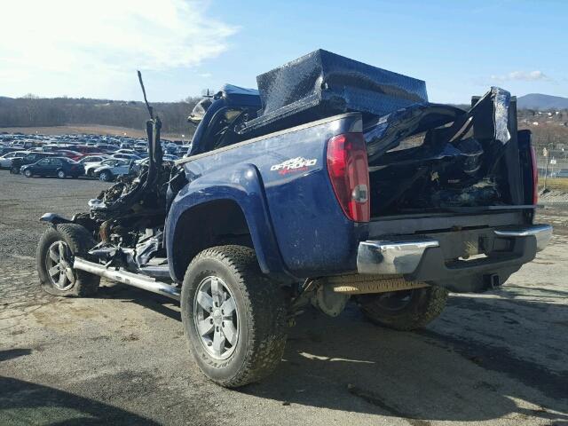 1GTH6PFE0C8159667 - 2012 GMC CANYON SLE BLUE photo 3