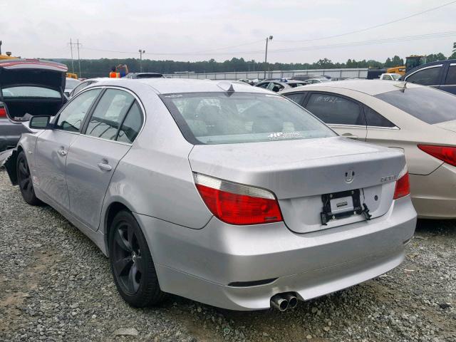 WBANE53556CK79591 - 2006 BMW 525 I SILVER photo 3