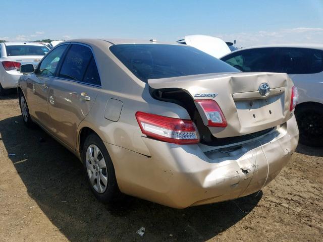 4T4BF3EK4AR068185 - 2010 TOYOTA CAMRY BASE TAN photo 3