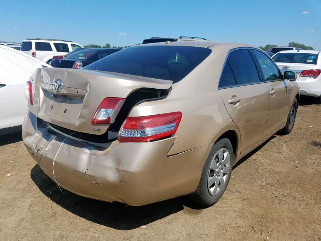 4T4BF3EK4AR068185 - 2010 TOYOTA CAMRY BASE TAN photo 4