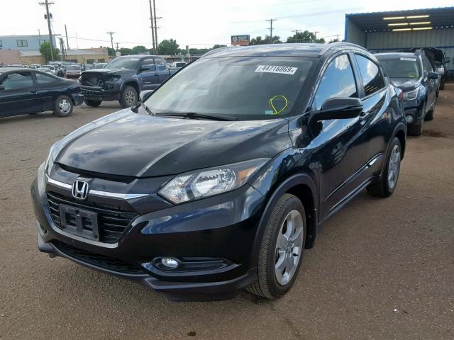 3CZRU6H78GM730062 - 2016 HONDA HR-V EXL BLACK photo 2