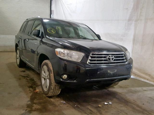 5TDDK3EH2AS030689 - 2010 TOYOTA HIGHLANDER BLACK photo 1