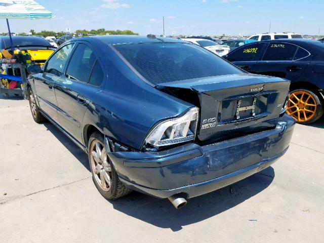YV1RS592862520375 - 2006 VOLVO S60 2.5T BLUE photo 3