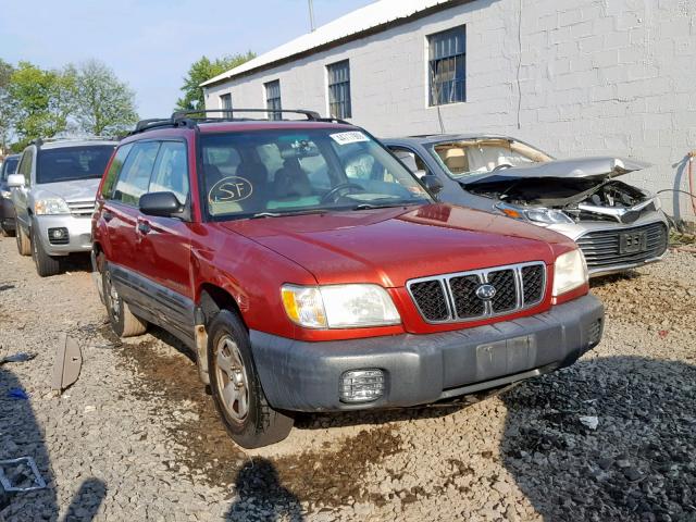 JF1SF635X1H738110 - 2001 SUBARU FORESTER L RED photo 1