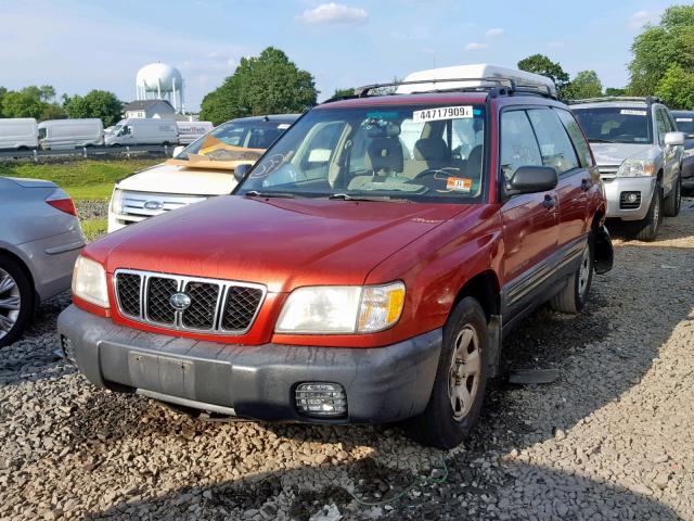 JF1SF635X1H738110 - 2001 SUBARU FORESTER L RED photo 2