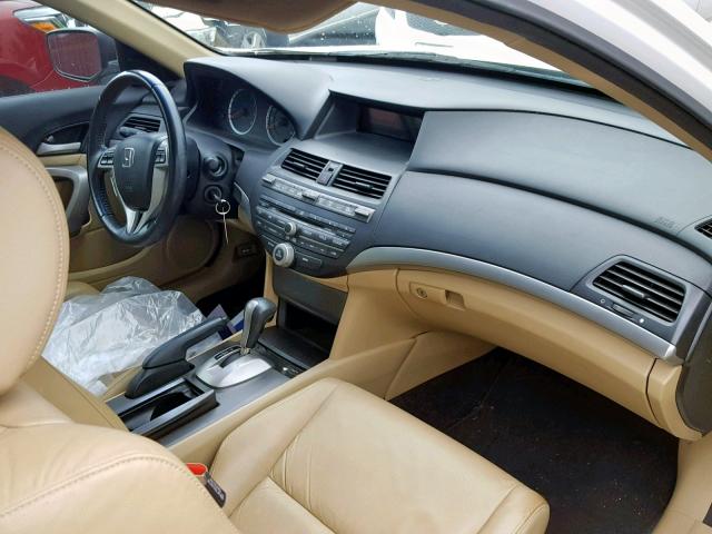 1HGCS1B82AA016472 - 2010 HONDA ACCORD EXL WHITE photo 5